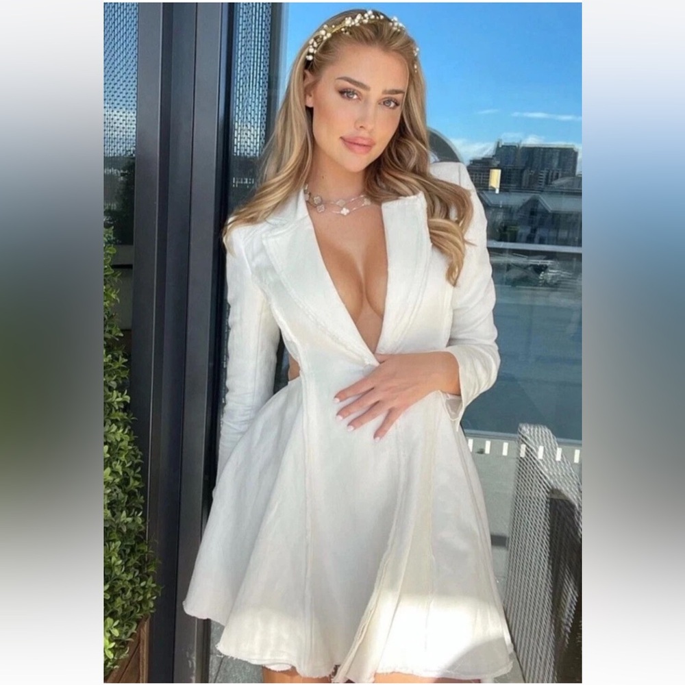 Aje Martino Cut Out Jacket Mini Dress